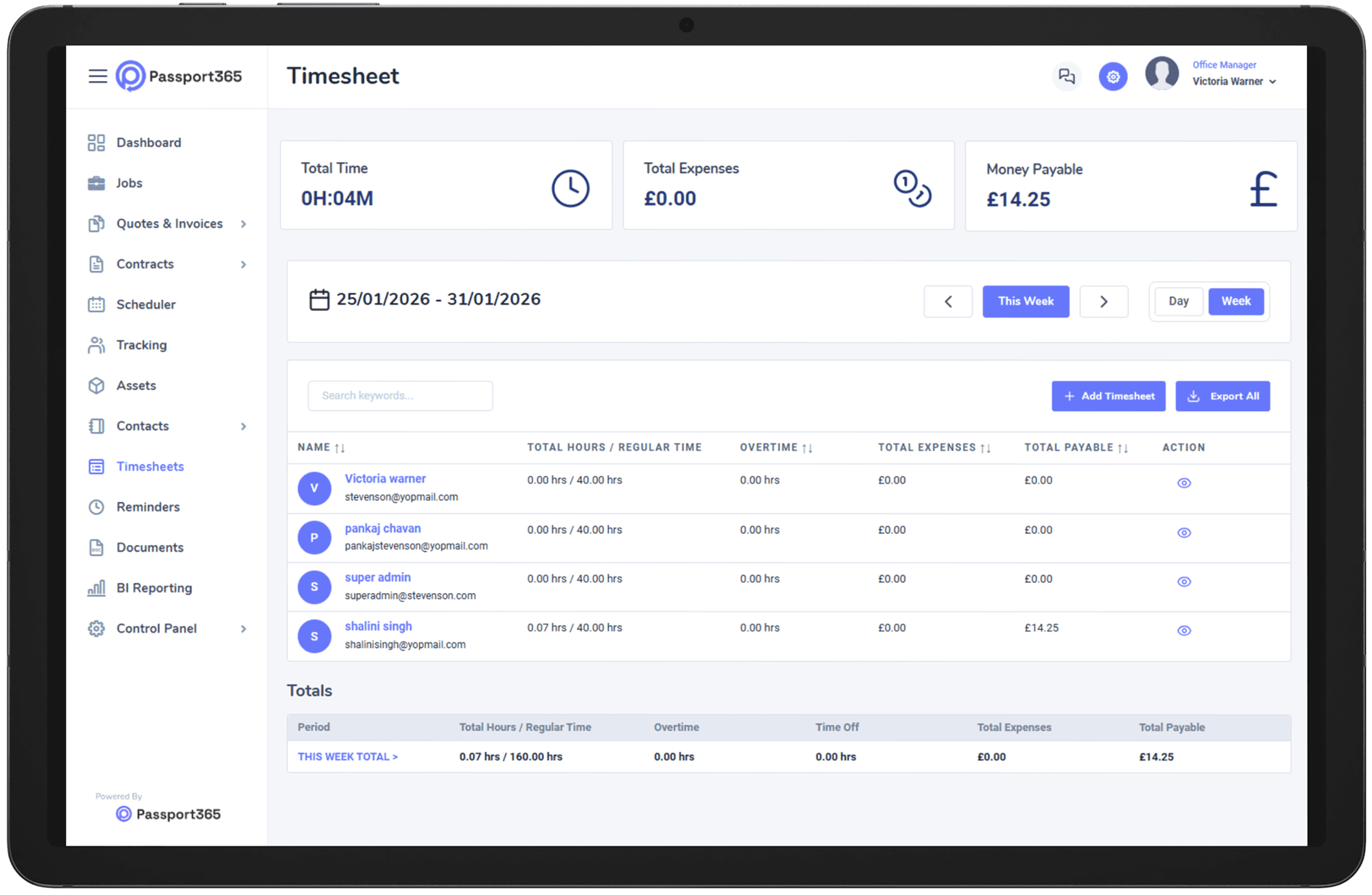 Precision Field Tracking