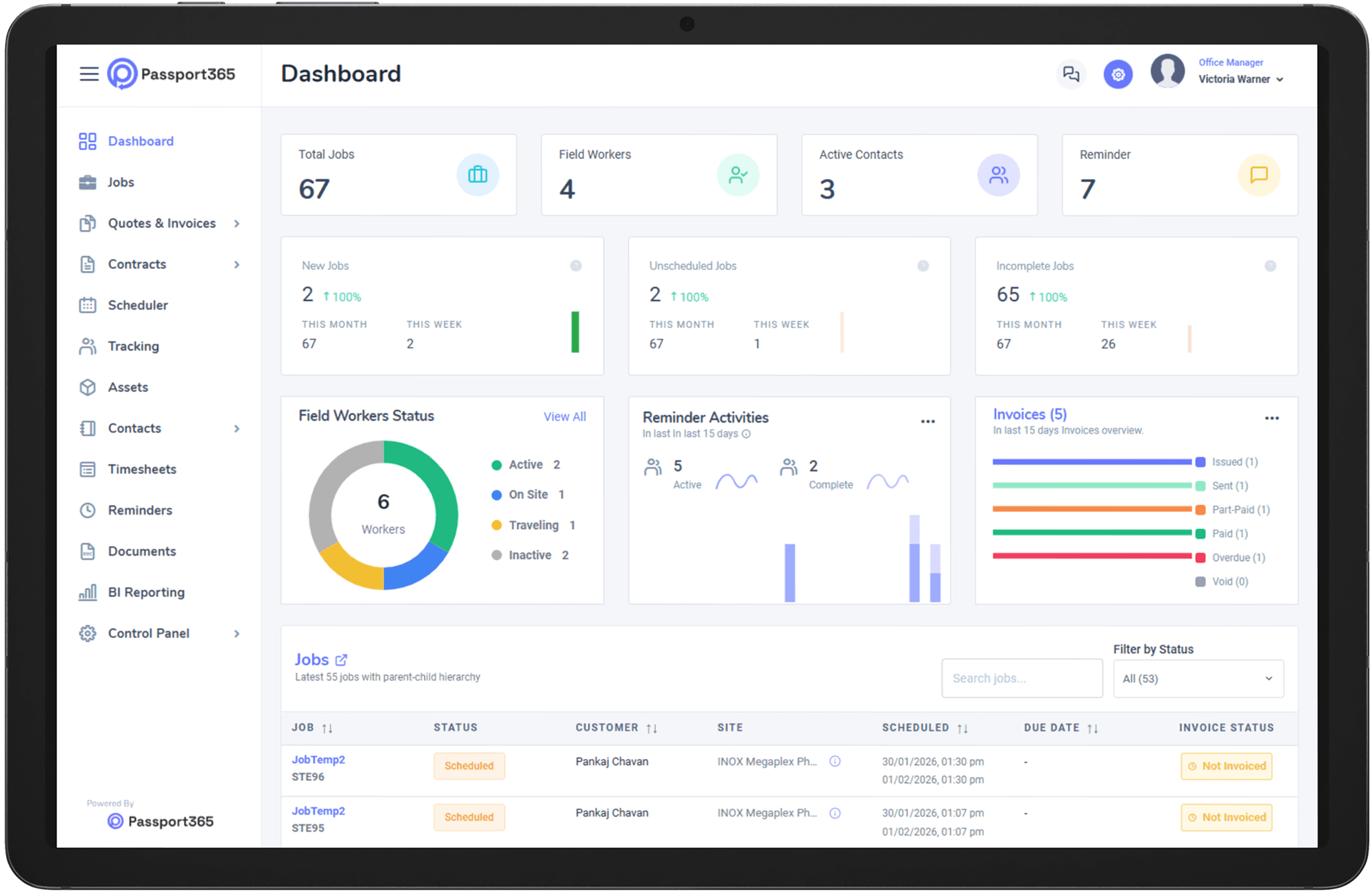Visual Workforce Scheduler